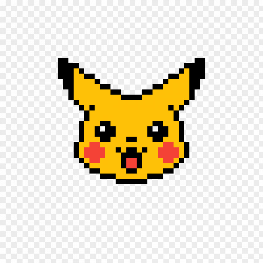 Pikachu Pokémon Yellow Pixel Art Crystal PNG