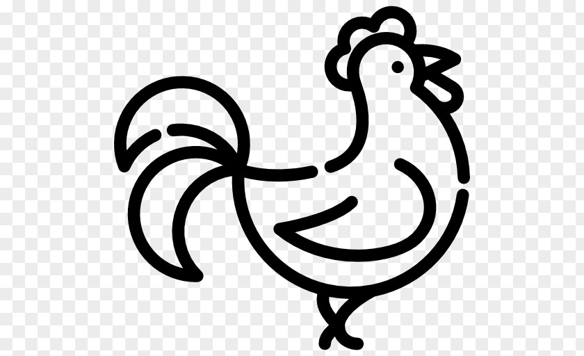 Rooster Black And White Monochrome Photography Line Art PNG