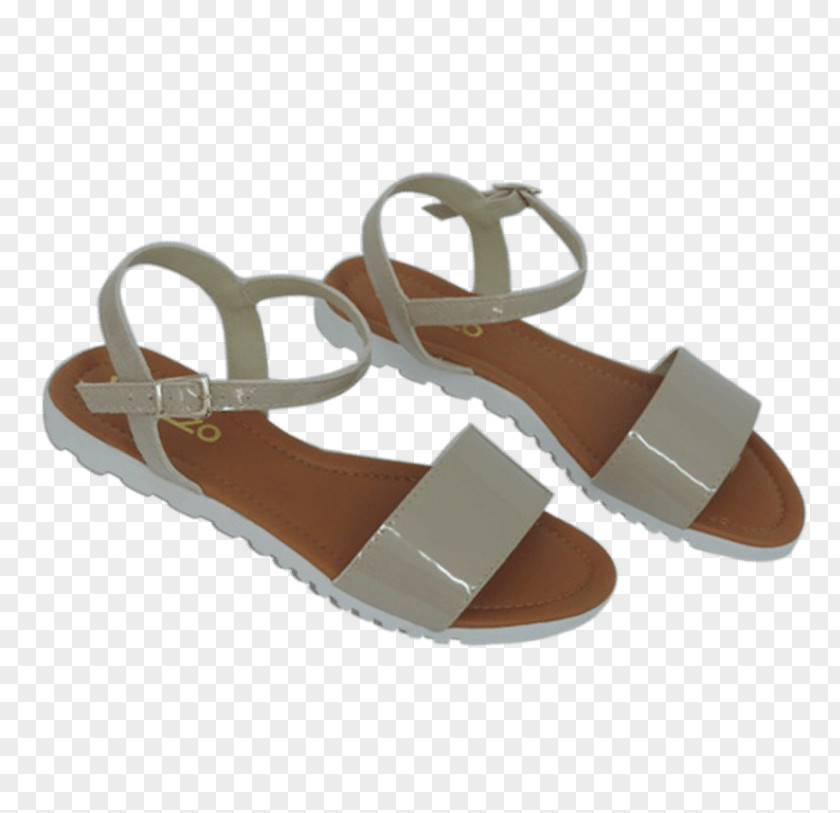 Sandal Shoe Color Varnish Beige PNG