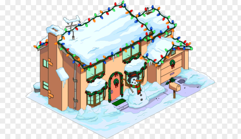 Christmas Lights The Simpsons: Tapped Out Gingerbread House Clip Art PNG