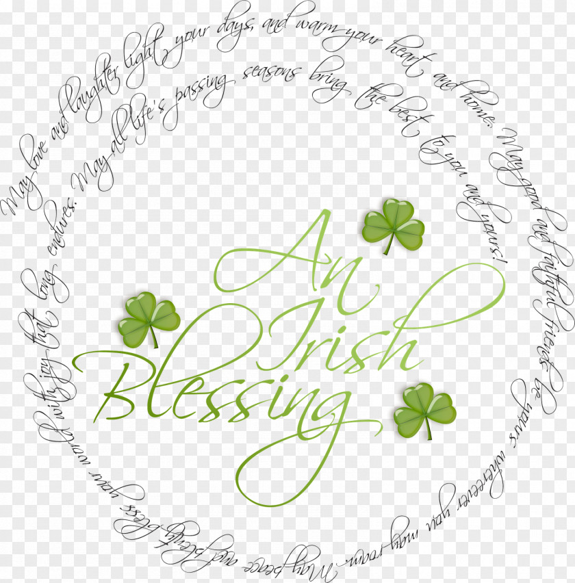 Happy St Patricks Day Saint Patrick's Blessing Irish People Quotation Saying PNG