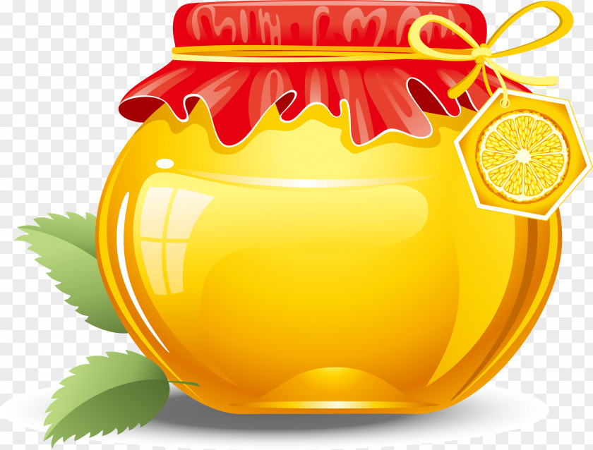 Orange Oil Is Refined And Jar Fruit Preserves Canning Illustration PNG