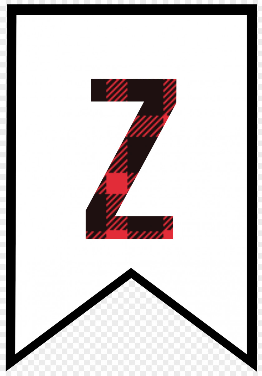 Paper Letter Banner Tartan PNG