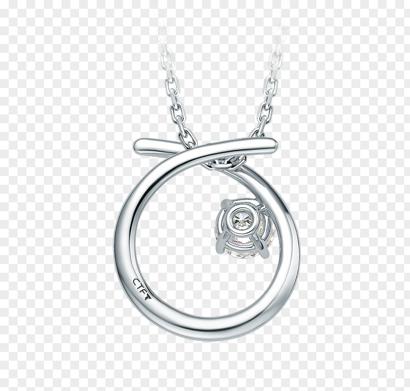 Chow Tai Fook Gold Ring Locket Necklace Silver Body Jewellery PNG