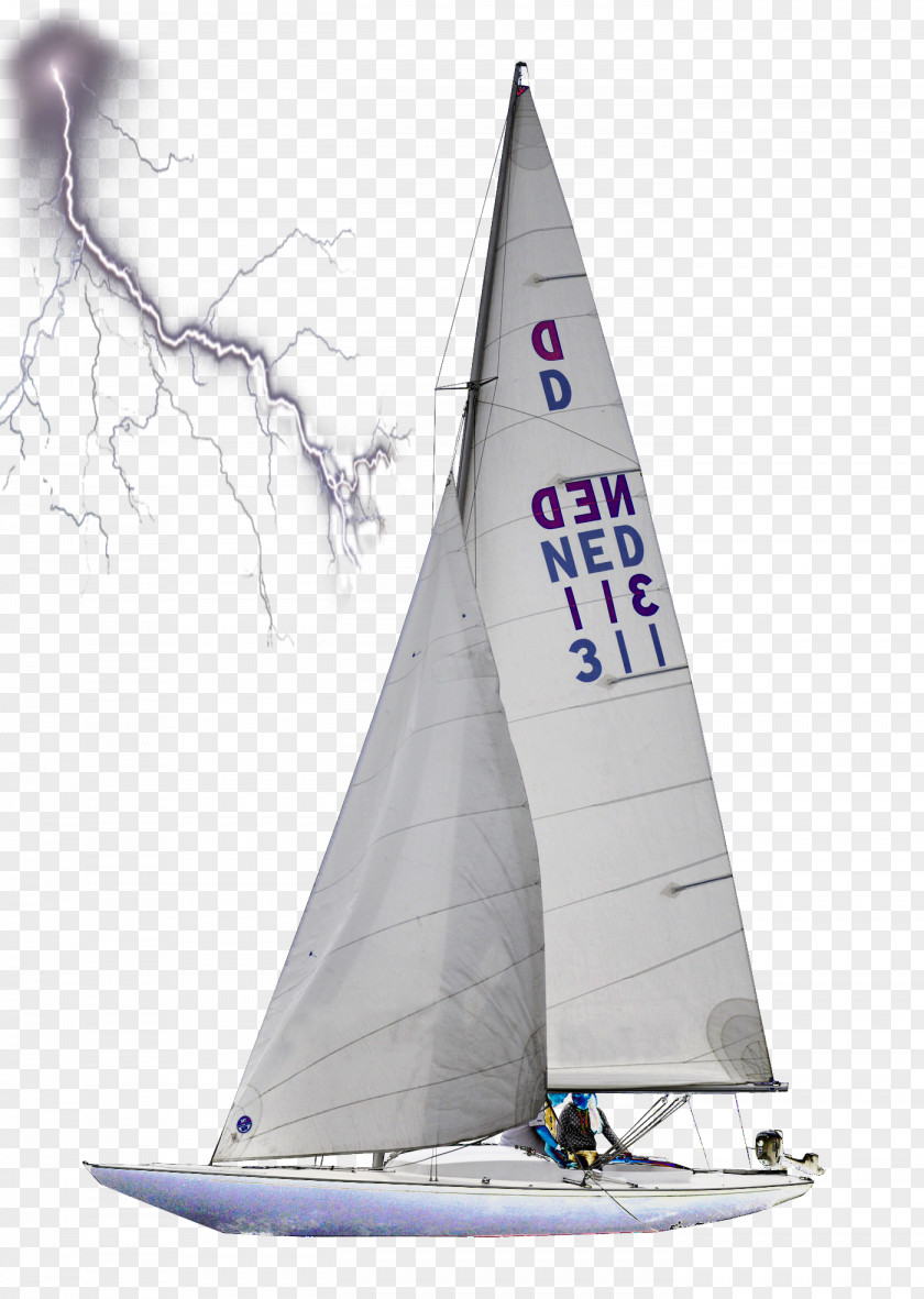 Sail Dinghy Sailing Cat-ketch Yacht PNG