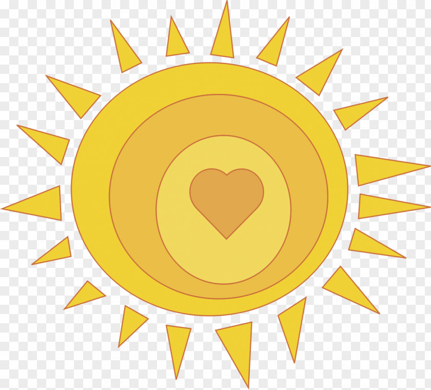 Sunshine Transparent Image Heart Sunlight Clip Art PNG