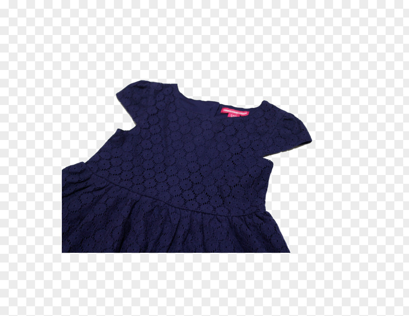 Cute Lace Sleeve Cobalt Blue Shoulder Dress Blouse PNG