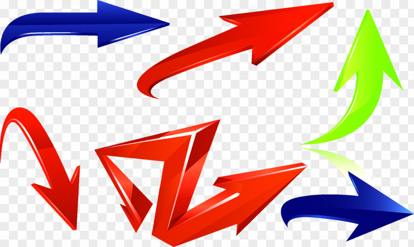 Dynamic Arrow 3D Computer Graphics Clip Art PNG