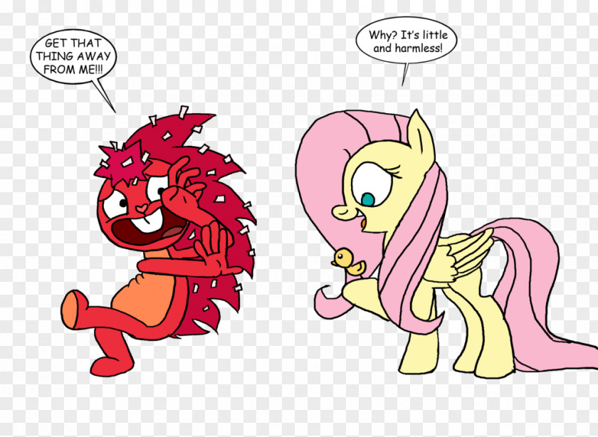 Happy Tree Friends Pony Flaky Fluttershy Horse Drawing PNG