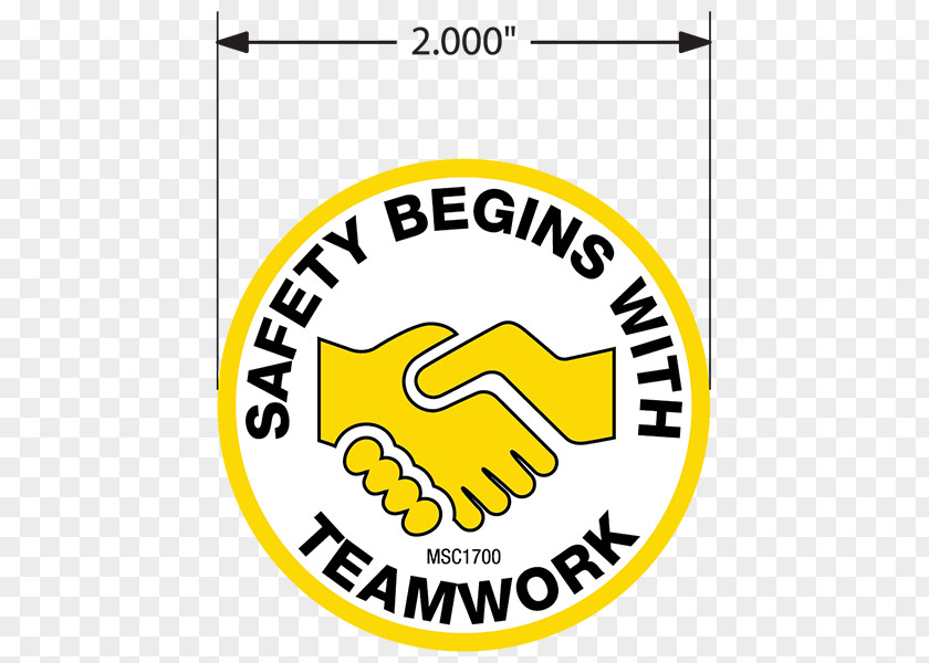 Safety Teamwork Success Hard Hat Emblems Personal Protective Equipment Accuform MGNF524XF 10
