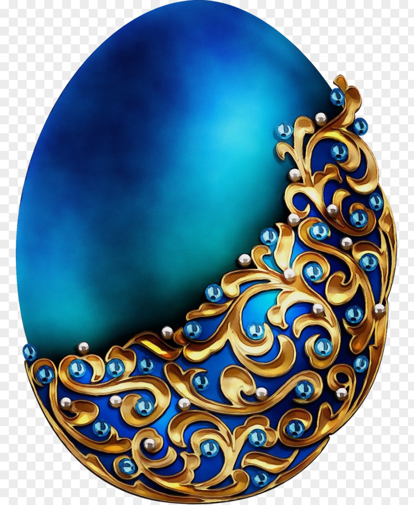 Blue Turquoise Pattern Ornament Sphere PNG