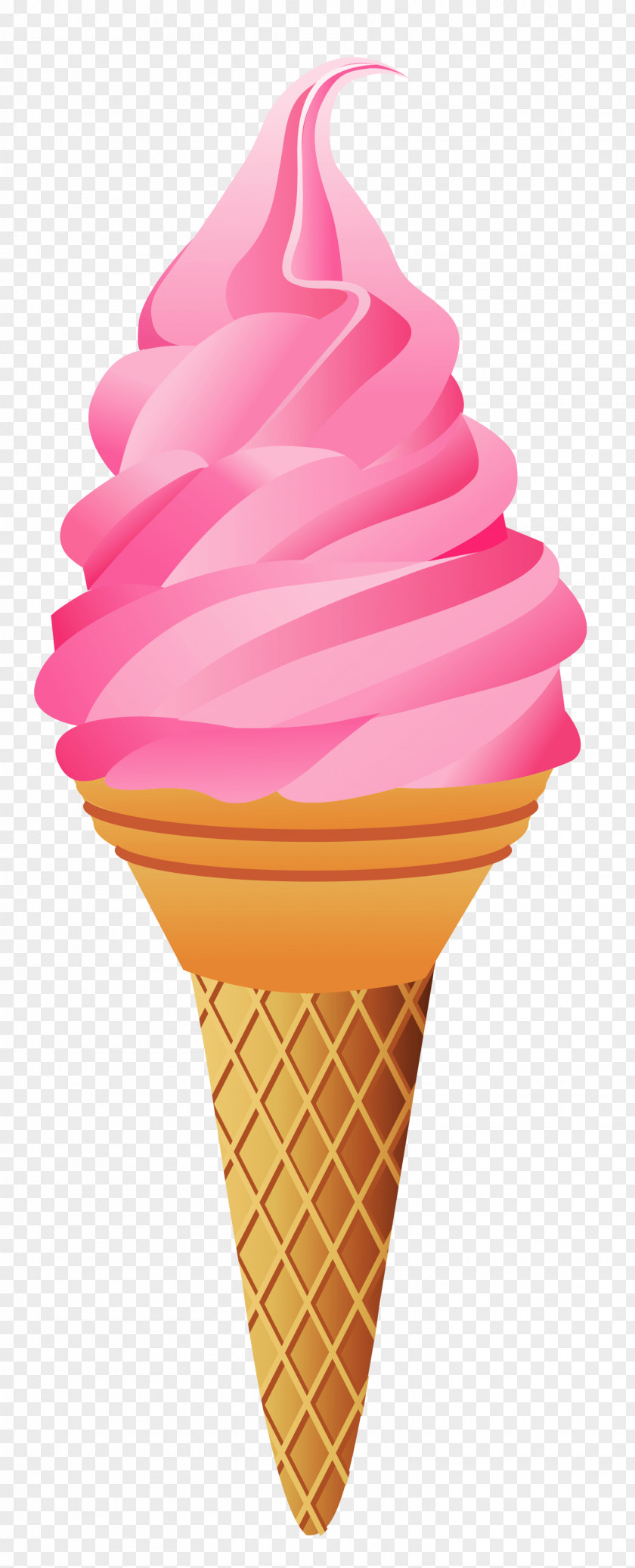 Cream Cliparts Ice Cone Strawberry Clip Art PNG