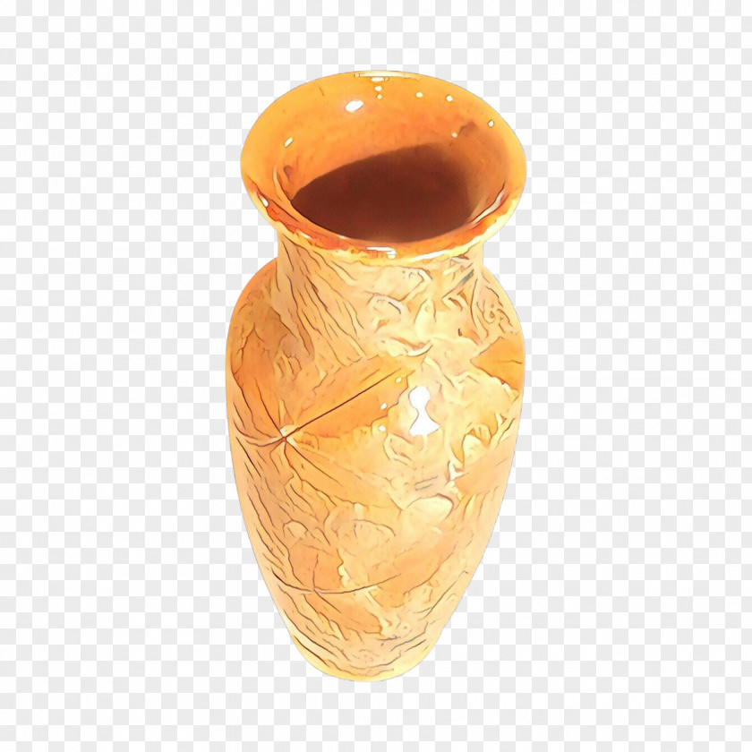 Pottery Glass Orange PNG