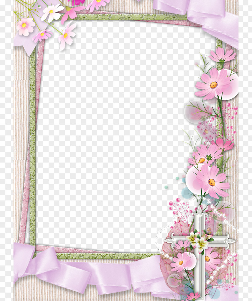 Pink Flower Frame Transparent Picture Clip Art PNG