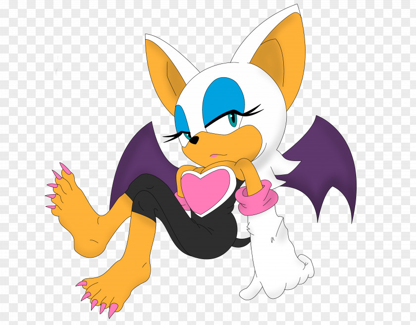 Sonic The Hedgehog Rouge Bat Whiskers Art Drive-In PNG
