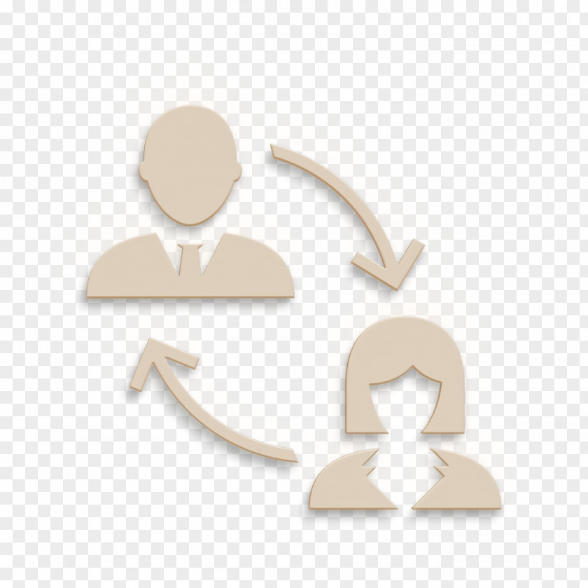 User Set Icon Arrows Business Comunication PNG