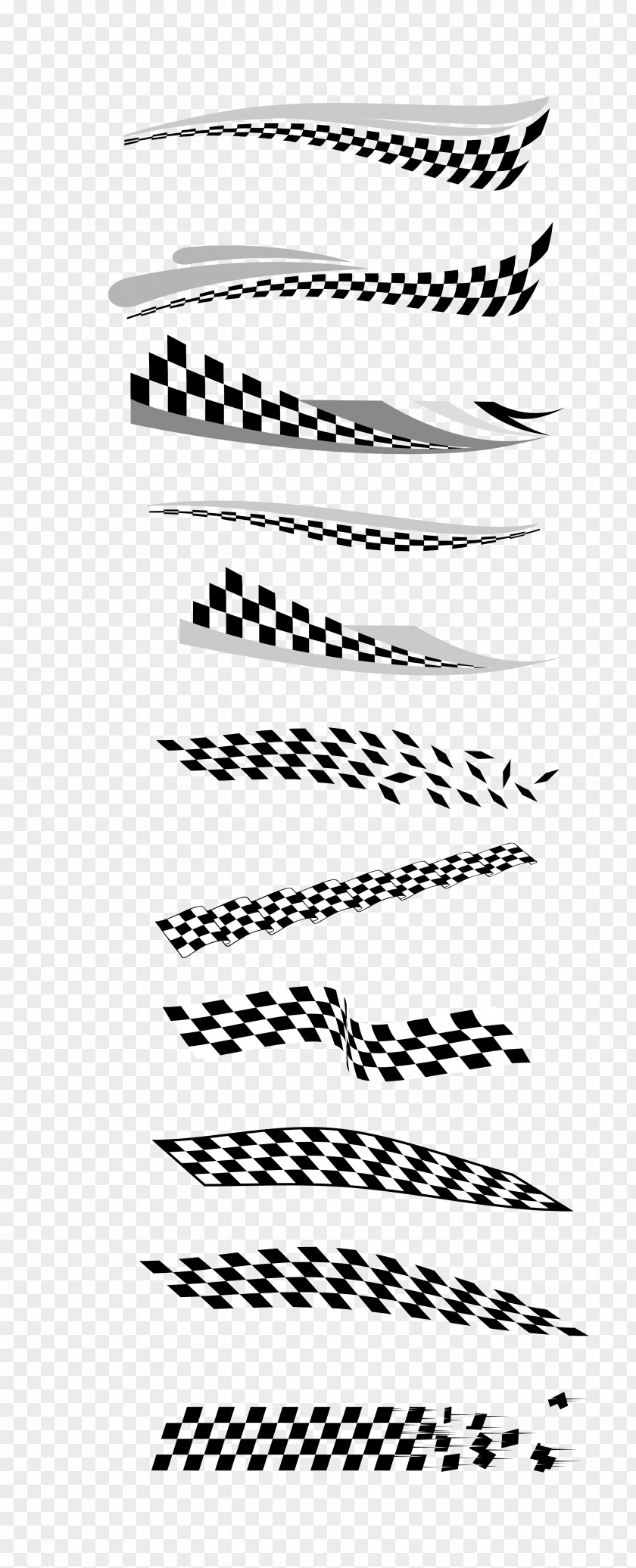 Vector Black And White Checkered Flag Euclidean PNG
