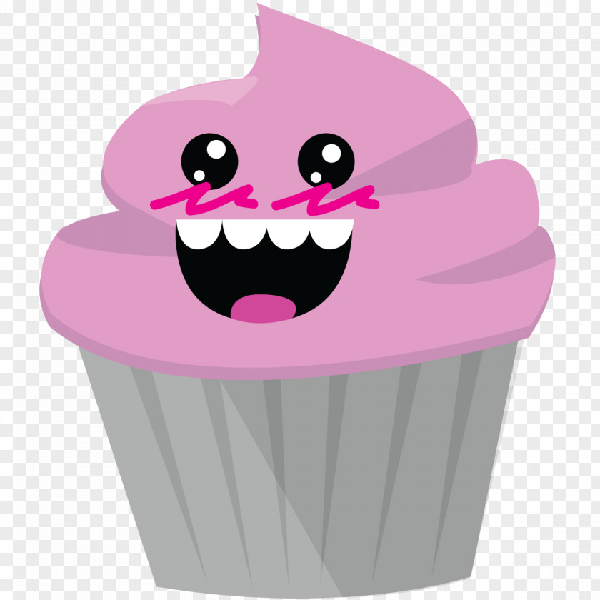 Cute Cake Animated Cartoon Pink M PNG