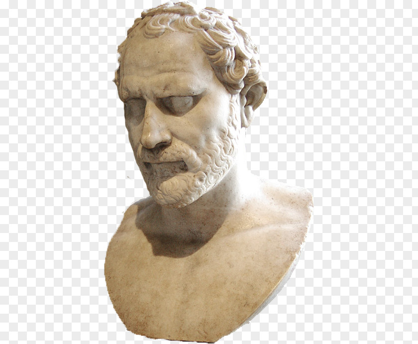 Demosthenes Ancient Greece Bust Sculpture History PNG