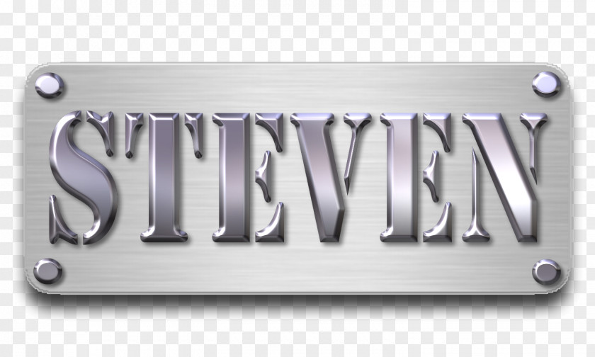 Name Plate Metal Material Label Silver PNG