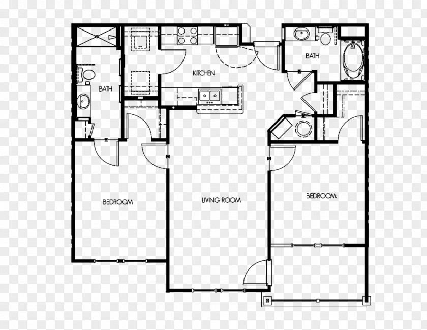 Automatic Identification System Floor Plan Muncie Housing Authority Apartment PNG