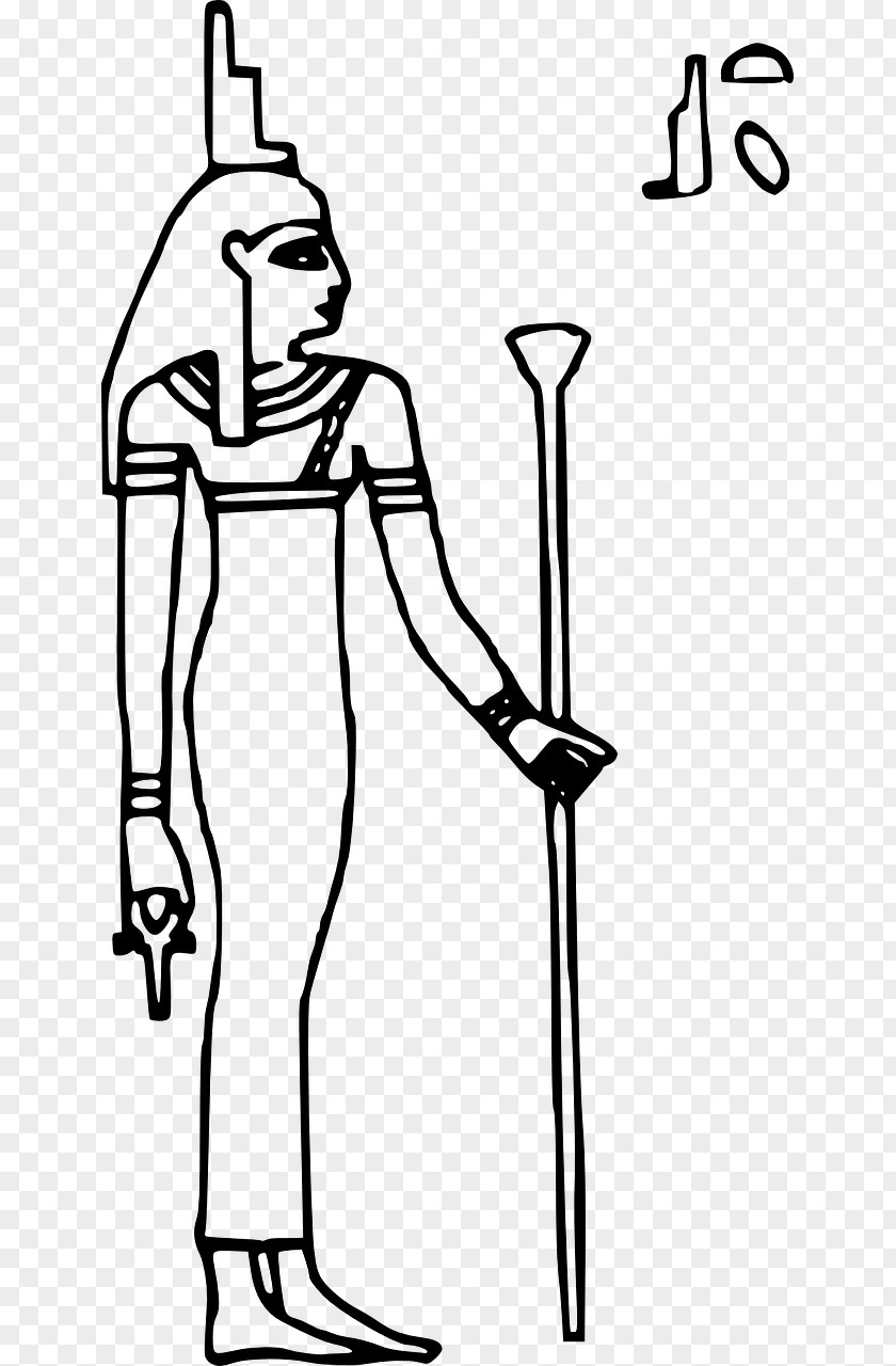 Goddess Ancient Egyptian Deities Isis Coloring Book PNG