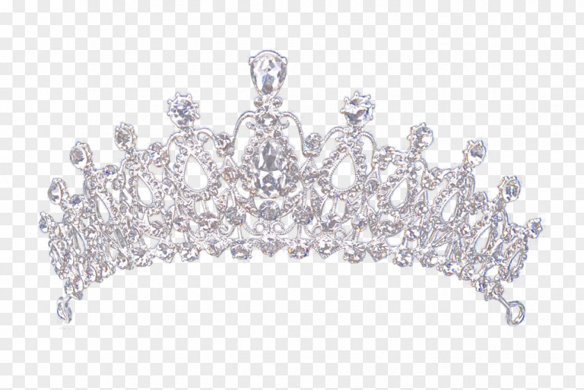 Metal Silver Queen Crown PNG