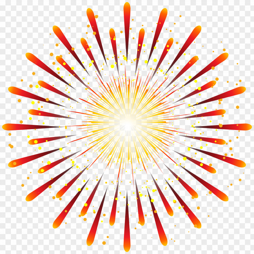 Orange Fireworks Clip Art PNG
