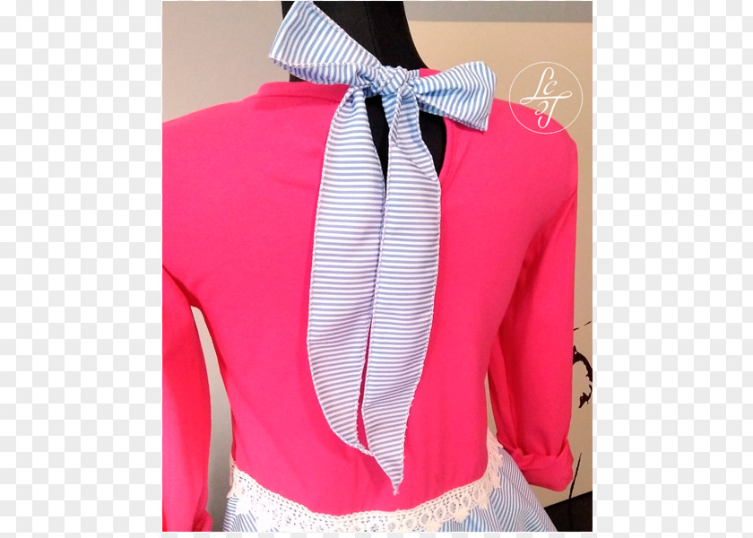Sueter Sleeve Shoulder Pink M Collar Blouse PNG