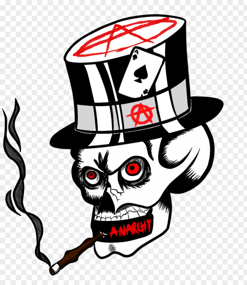 Anarchy T-shirt Skull Tattoo PNG