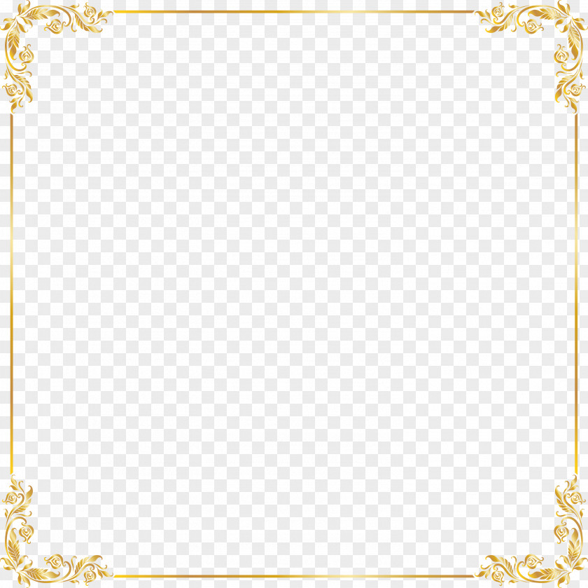 Atmospheric Gold Border Icon PNG