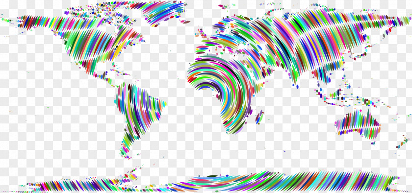 Map World Globe Vector PNG