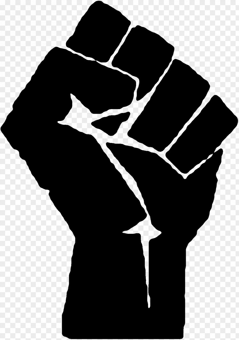 Black Panther Party Raised Fist Revolution Clip Art PNG