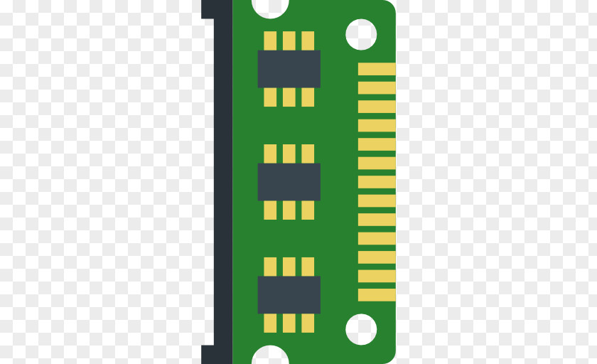 Computer RAM Memory Integrated Circuits & Chips Data Storage PNG