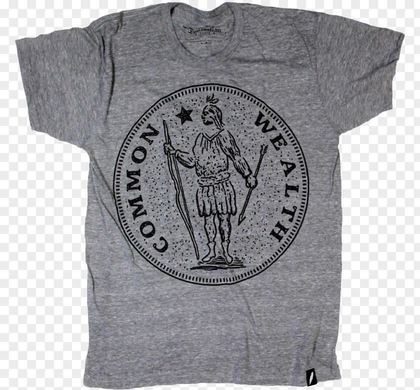 T-shirt Sleeve Bluza Massachusetts PNG