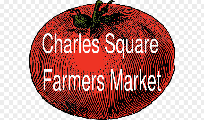 Farmers Market Logo Christmas Ornament Fruit Tomato Font PNG