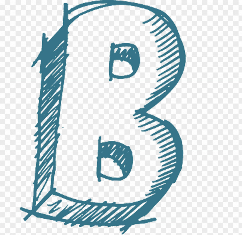 Hand-painted Letters B English Alphabet Letter PNG