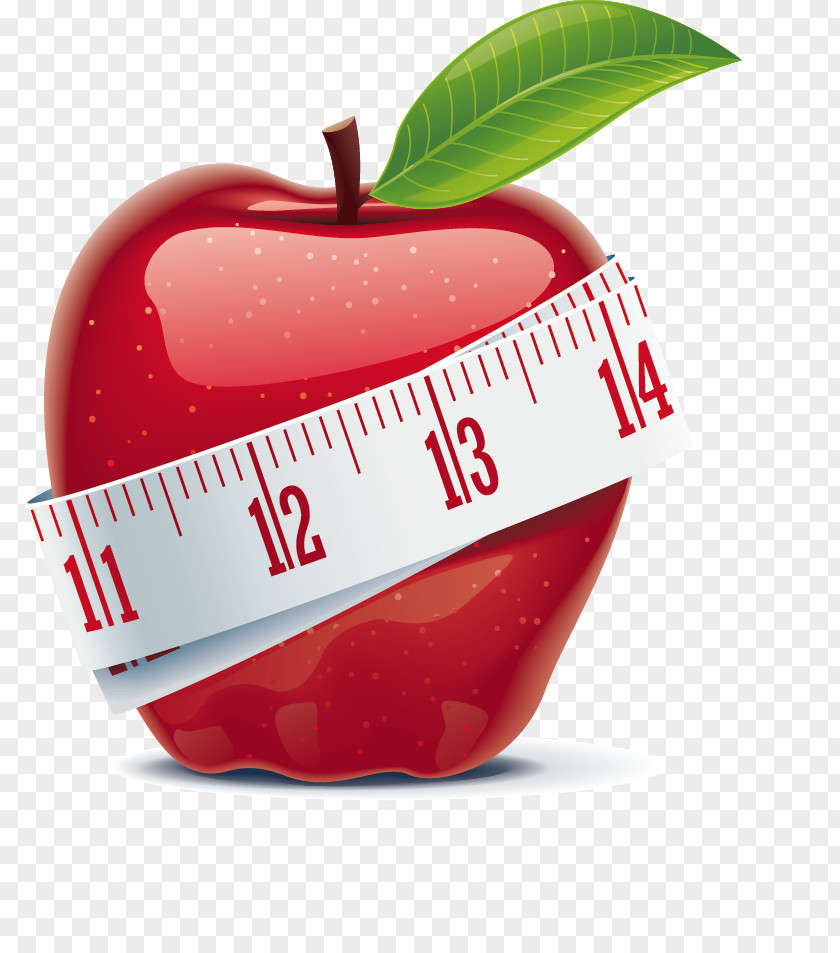 Red Apple Smoothie Weight Loss Tracker Book: Record Daily Milestones Physical Fitness Management PNG