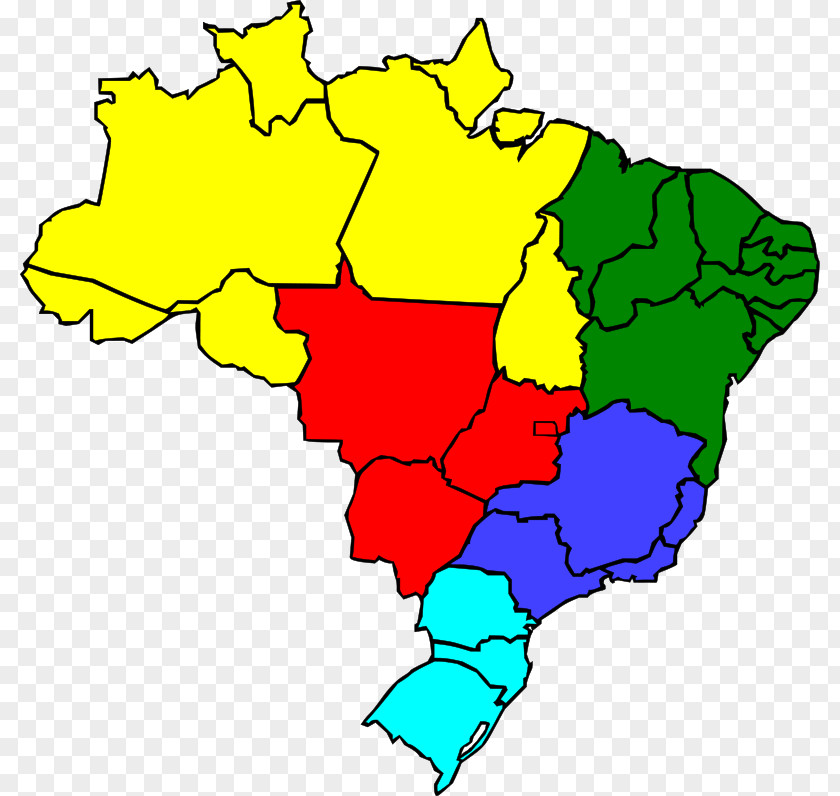 Region Cliparts Brasxc3xadlia Regions Of Brazil Map Clip Art PNG