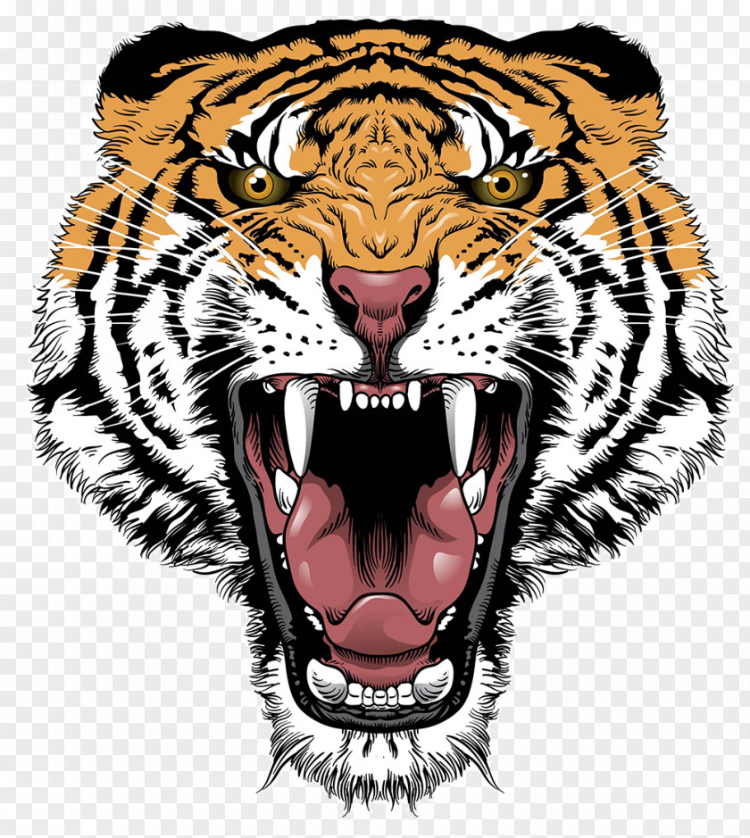 Tiger Siberian Lion Roar Clip Art PNG