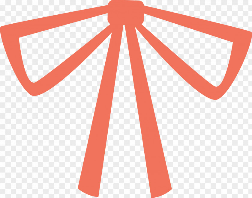 Orange Cartoon Bow Tie Butterfly Shoelace Knot Clip Art PNG