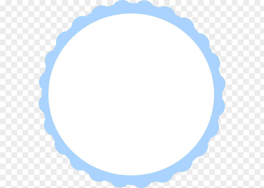 Scallop Frame Cliparts Circle Blue Area PNG