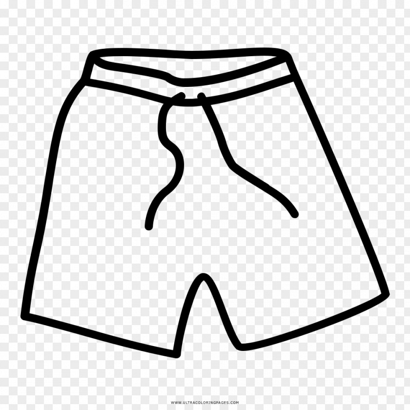 Badehose Clipart Shorts Drawing Coloring Book Pants Trunks PNG