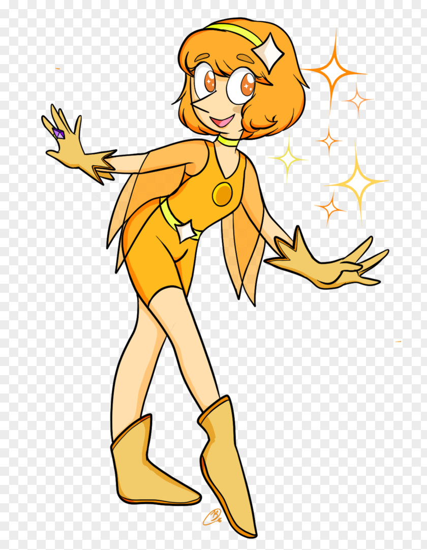 Cartoon Torn Shorts Pearl Steven Universe Gemstone Orange Yellow PNG