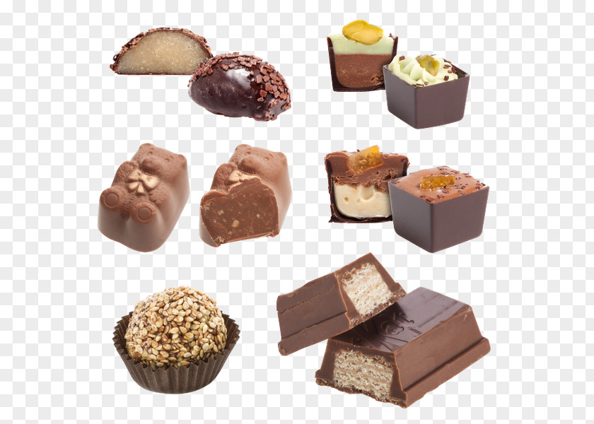 Chocolate Fudge Praline Truffle Bonbon PNG