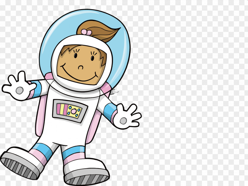 Creative Cartoon Astronaut Space Suit PNG