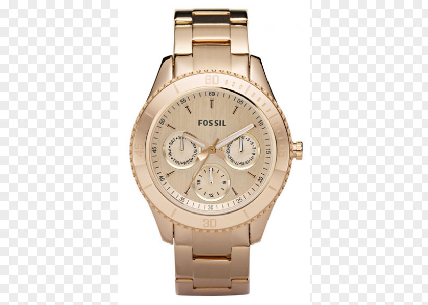 Fossil Watch Group Jewellery Gold Chronograph PNG