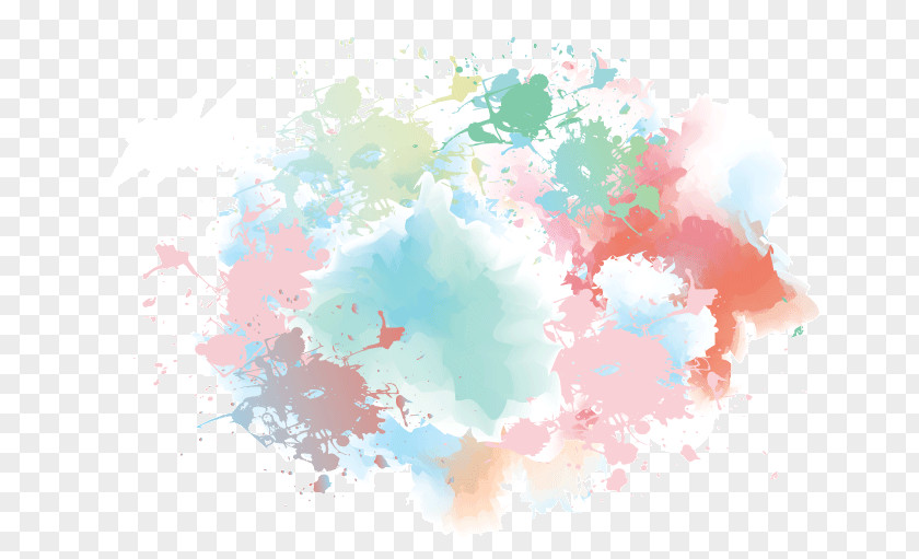 Hand-painted Watercolor Background Blue Dream Painting Euclidean Vector PNG