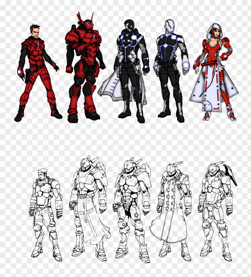 Traditional Games Costume Design Mecha Cartoon Character PNG