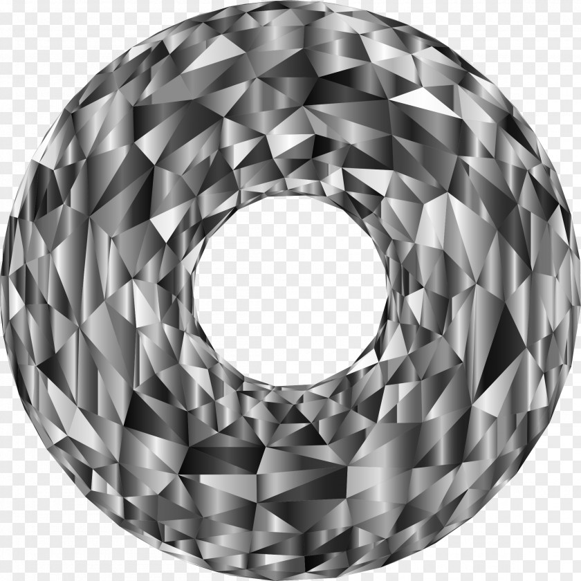 Crystal Torus Circle Three-dimensional Space Rotation PNG